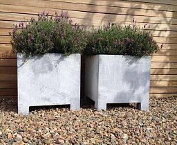 Vadim Outdoor Galvanised Steel Square Planter