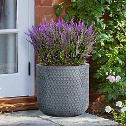 IDEALIST Lite Honeycomb Style Cylinder Round Outdoor Planter