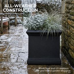 IDEALIST Lite Victorian Box Square Light Stone Outdoor Planter