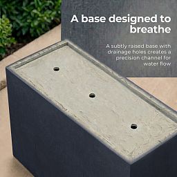 IDEALIST Lite Contemporary Light Concrete Trough Planter