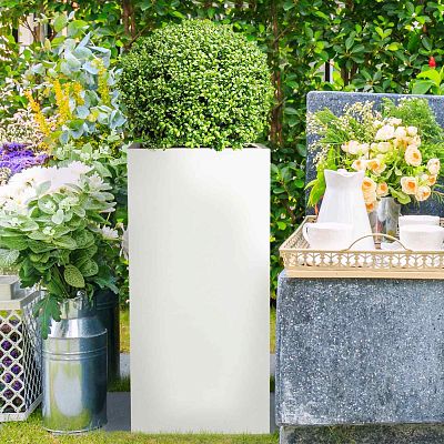 IDEALIST Lite Tall Square Contemporary Light Concrete Planter