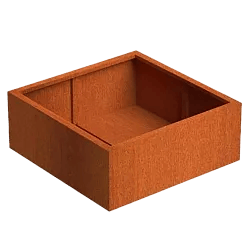 Andes Outdoor Corten Steel Square Planter