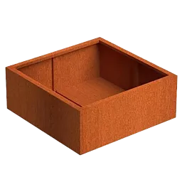 Andes Outdoor Corten Steel Square Planter