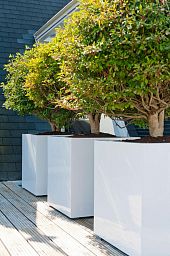 Square Fiberstone Planter by Idealist Premium JUMBO Glossy