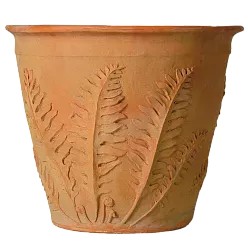 Fern Fiberglass Round Terracotta Planter Pot In/Out