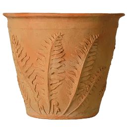 Fern Fiberglass Round Terracotta Planter Pot In/Out