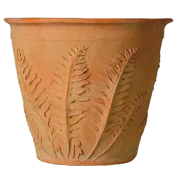 Fern Fiberglass Round Terracotta Planter Pot In/Out