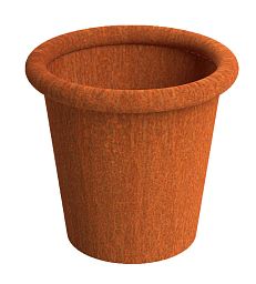 Tube Outdoor Corten Steel Round Planter