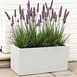IDEALIST Lite Contemporary Light Concrete High Trough Planter