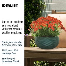 IDEALIST Lite Honeycomb Style Bowl Outdoor Planter