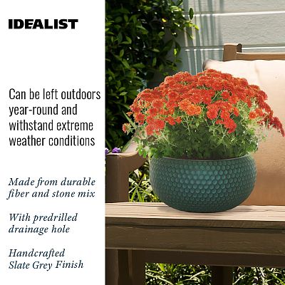 IDEALIST Lite Honeycomb Style Bowl Outdoor Planter