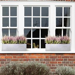 IDEALIST Lite Window Box Light Concrete Planter