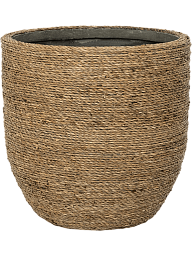 Bohemian Cody L Straw Grass Tall Planter