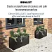 IDEALIST Lite Contemporary Light Concrete High Trough Planter