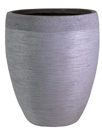 IDEALIST Lite Ribbed Light Concrete Vase Planter