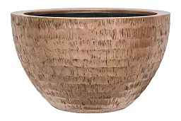 Opus Polystone Bowl Planter | Hammered Finish Indoor Plant Pot