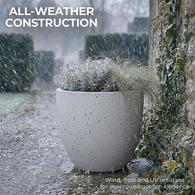 IDEALIST Lite Contemporary Light Concrete Egg Planter