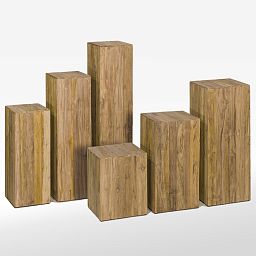 Fleur Ami Teak Recycled teak Pedestal