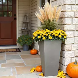 IDEALIST Lite Tall Tapered Contemporary Light Concrete Planter