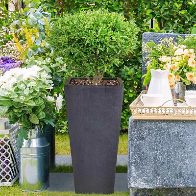 IDEALIST Lite Tall Tapered Contemporary Light Concrete Planter