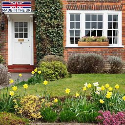 Rustic Scandinavian Redwood Window Box Outdoor Planter Made in UK by HORTICO
