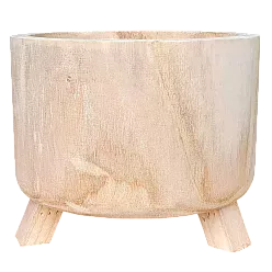 HORTICO GROWER Wooden House Planter with Legs, Indoor Plant Pot Stand with Waterproof Liner
