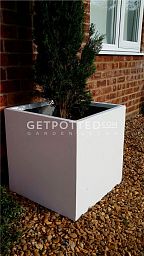 Square Fiberstone Planter by Idealist Premium