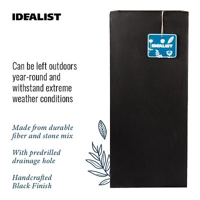 IDEALIST Lite Tall Square Contemporary Light Concrete Planter