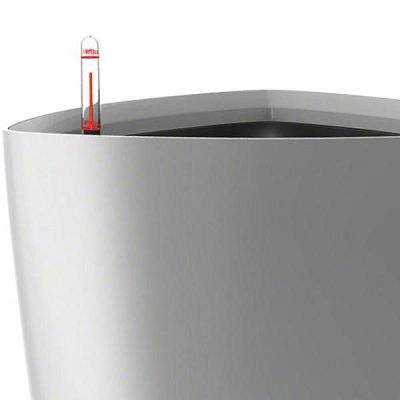 LECHUZA Delta Round Tall Poly Resin Self-watering Planter