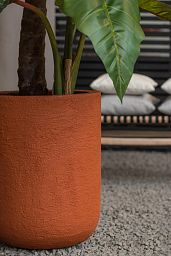 Fibrestone Dice Round Planter by Idealist Premium