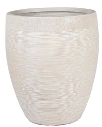 IDEALIST Lite Ribbed Light Concrete Vase Planter