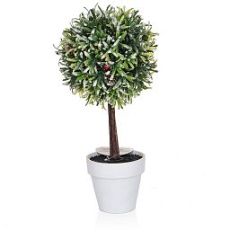 Topiary Ball Complete with Stone Pot Artificial Tree Plant