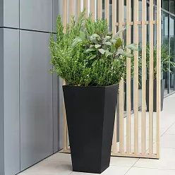 IDEALIST Lite Tall Tapered Contemporary Light Concrete Planter