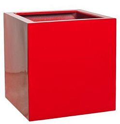 Square Fiberstone Planter by Idealist Premium BLOCK Glossy
