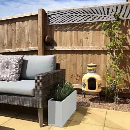 IDEALIST Lite Contemporary Light Concrete Trough Planter