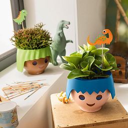 LECHUZA OJO Round Poly Resin Indoor Self-watering Planter