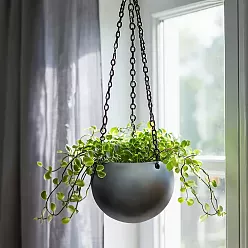 Gradient Hanging Globe Matt Coffee D24 H19 cm Planter