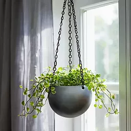 Gradient Hanging Globe Matt Coffee D24 H19 cm Planter