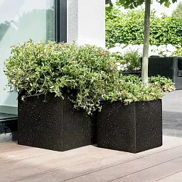IDEALIST Lite Square Box Contemporary Marble Light Concrete Planter