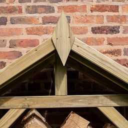 Outdoor Wooden Apex Wall Log Store by Forest Garden
