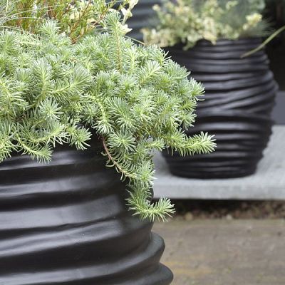 Toga Round Tall Polystone Outdoor Planter