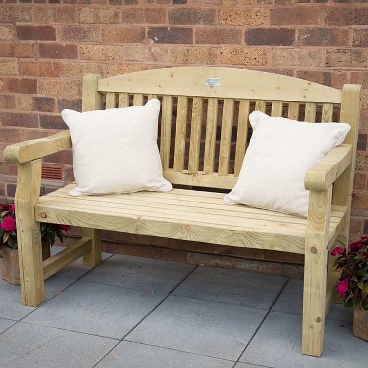 Outdoor Wooden Harvington Bench by Forest Garden