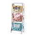 Monster Trolley Macarons Colored Toy Storage Plastic Organizer on Lockable Wheels by Froppi