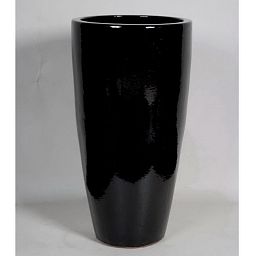 Ceramic Round Tall Glossy Planter Pot In/Out