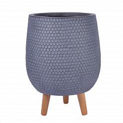 Honeycomb Style Egg Planter on Legs, Round Pot Plant Stand Indoor by Idealist Lite Honeycomb Style Egg Planter on Legs, Round Pot Plant Stand Indoor by Idealist Lite