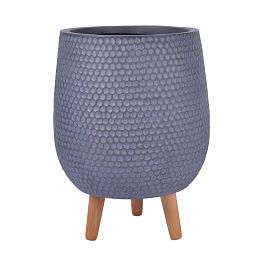 IDEALIST Lite Honeycomb Style Egg Planter on Legs, Round Pot Plant Stand Indoor