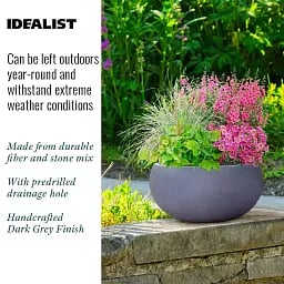 IDEALIST Lite Classic Smooth Bowl Outdoor Planter