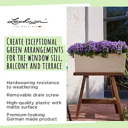 LECHUZA BALCONERA Stone Trough Poly Resin Self-watering Planter