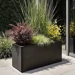 IDEALIST Lite Contemporary Light Concrete Trough Planter