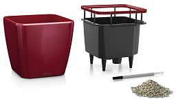 LECHUZA Quadro LS Square Poly Resin Self-watering Planter